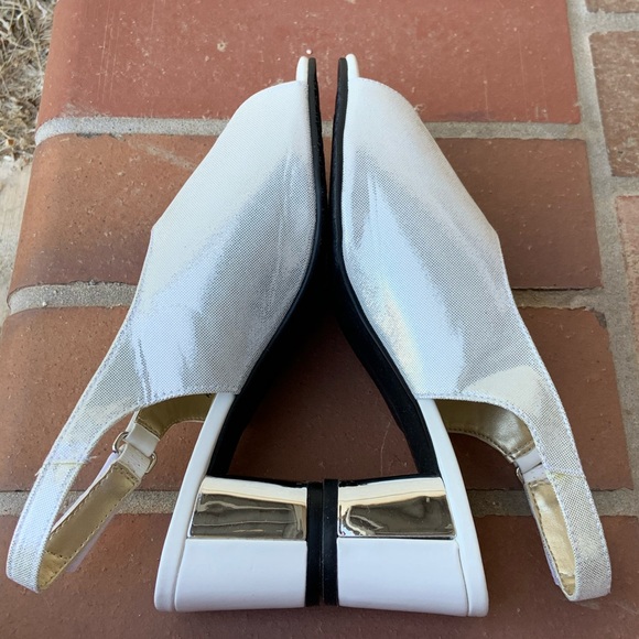 Soft Styles by Hush Puppies White Slingback Shoes - Picture 3 of 10